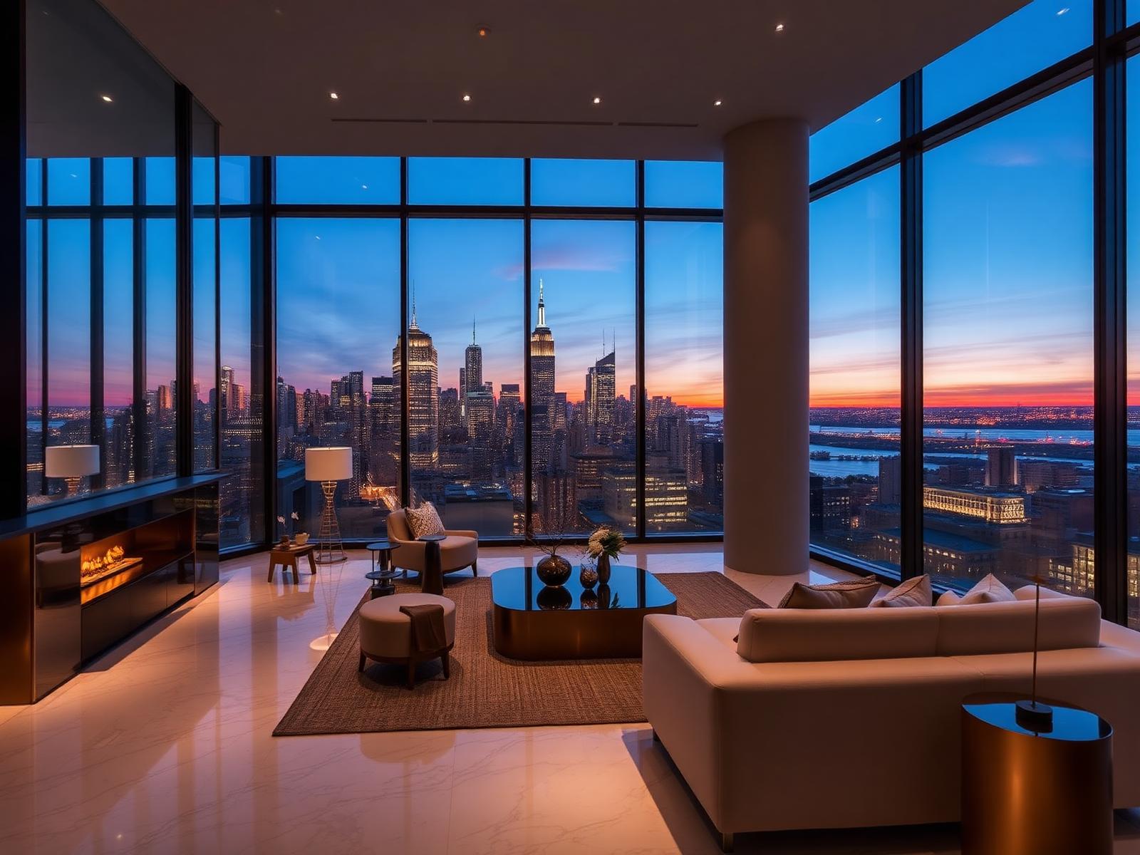 Manhattan penthouse interior
